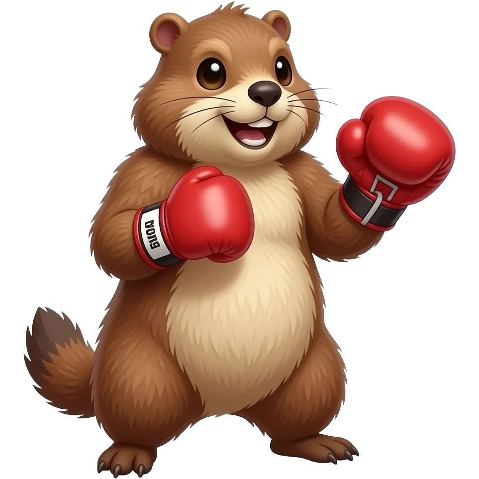 Marmotte boxe emoji