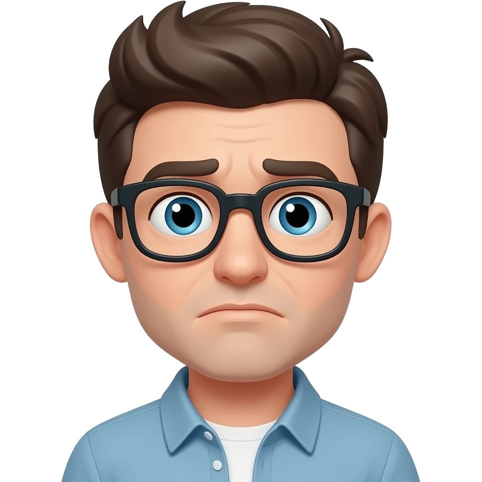 Confused nerd emoji emoji