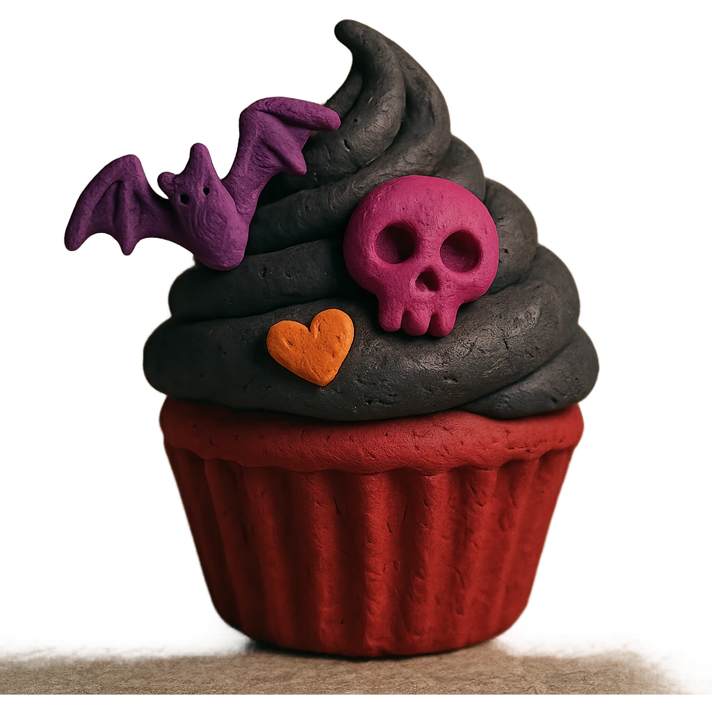 gothic cupcake emoji