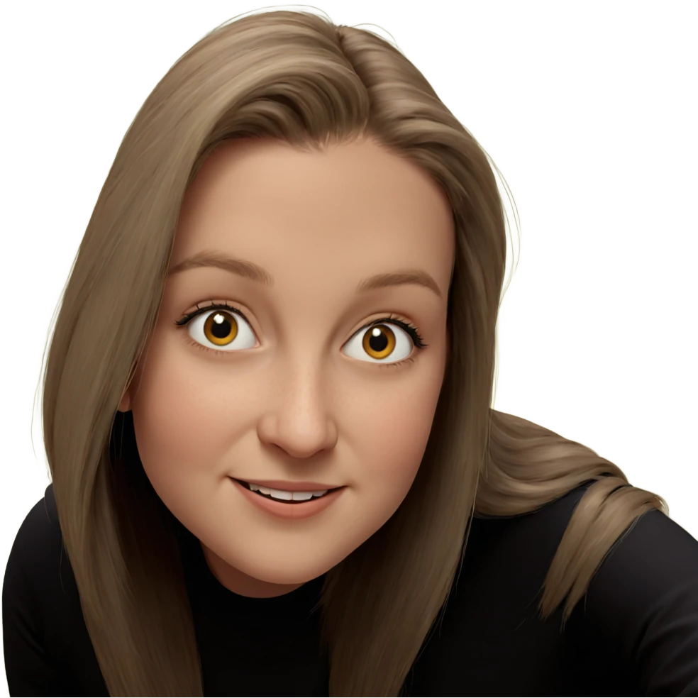 smiling girl with long hair emoji