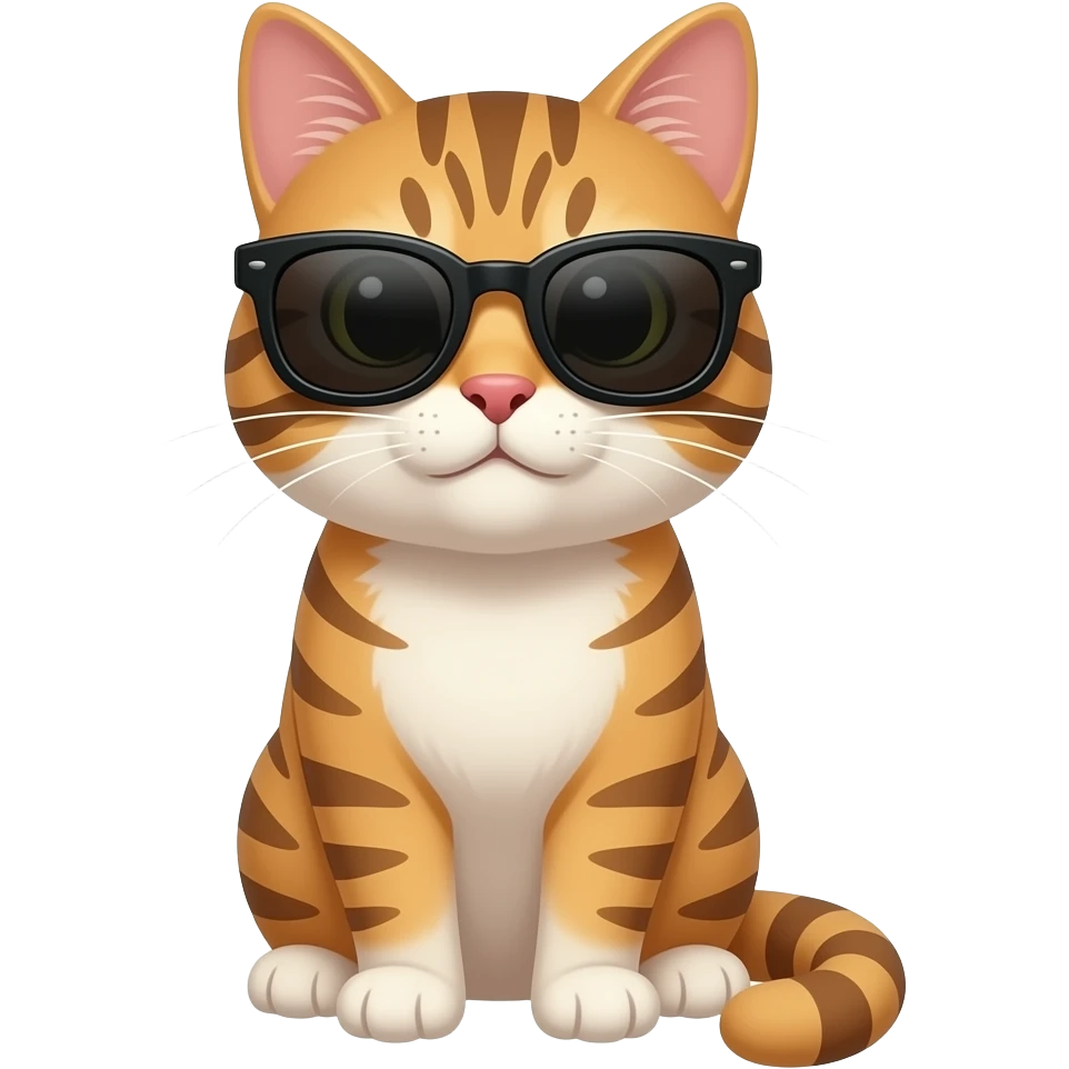 Cat wearing sunglasses emoji
