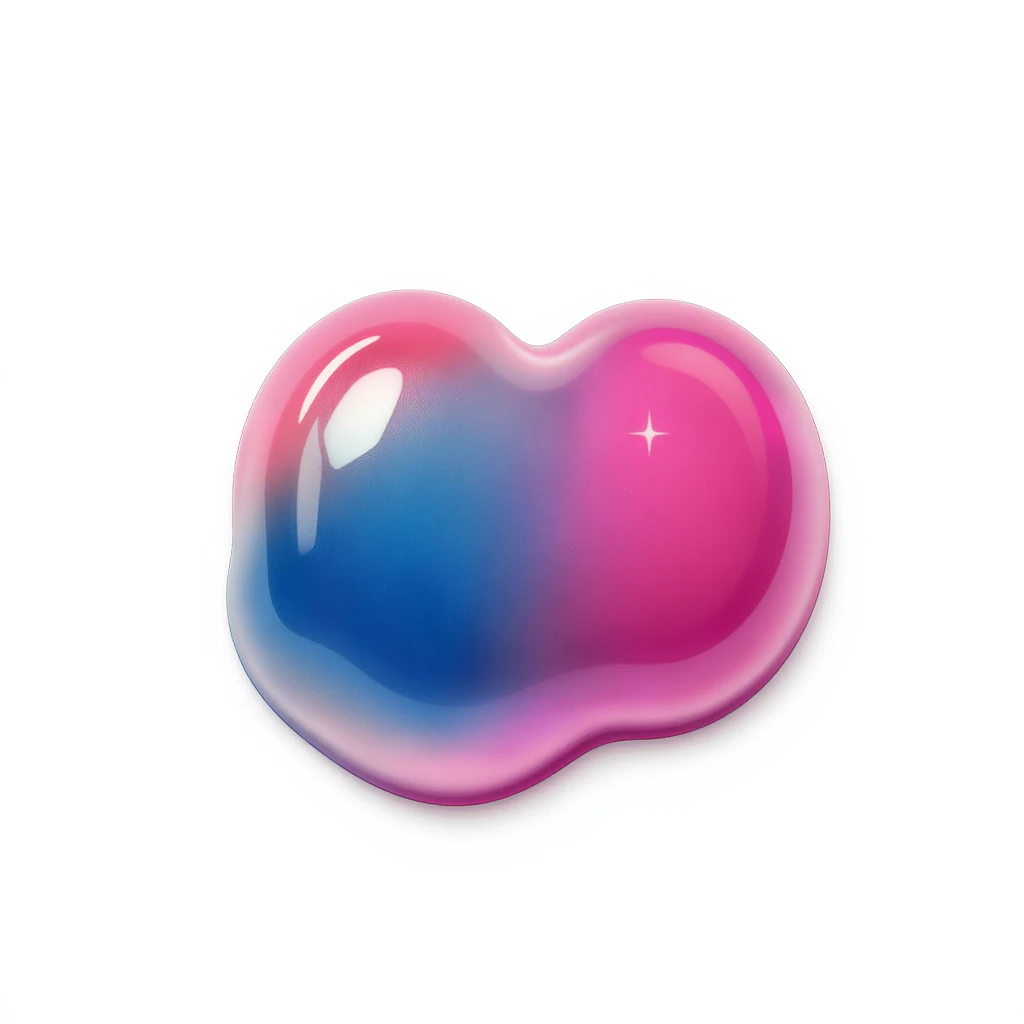 new object, cute and shiny, with a gradient effect, no background emoji