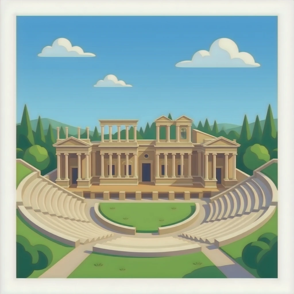 Bucharest Romania In Capital Ateneul Roman emoji