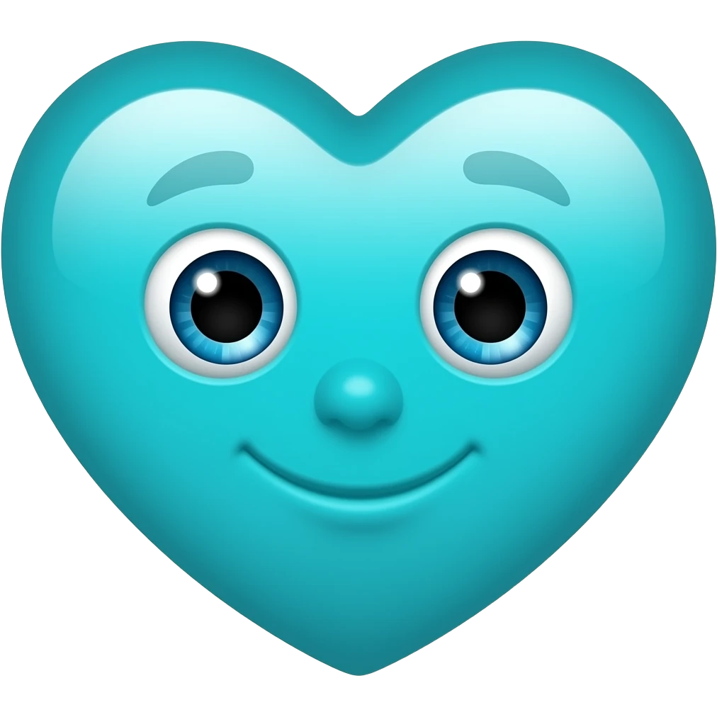 turkuaz kalp emojisi iphone emoji