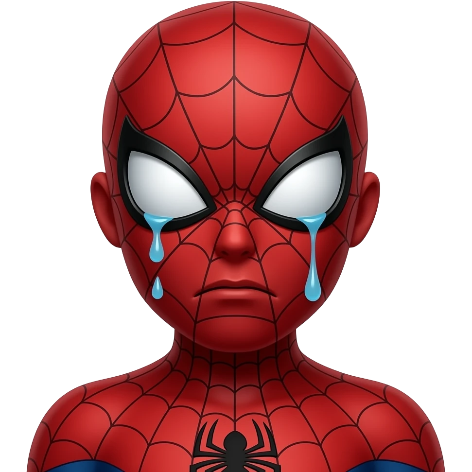 spiderman cryin emoji