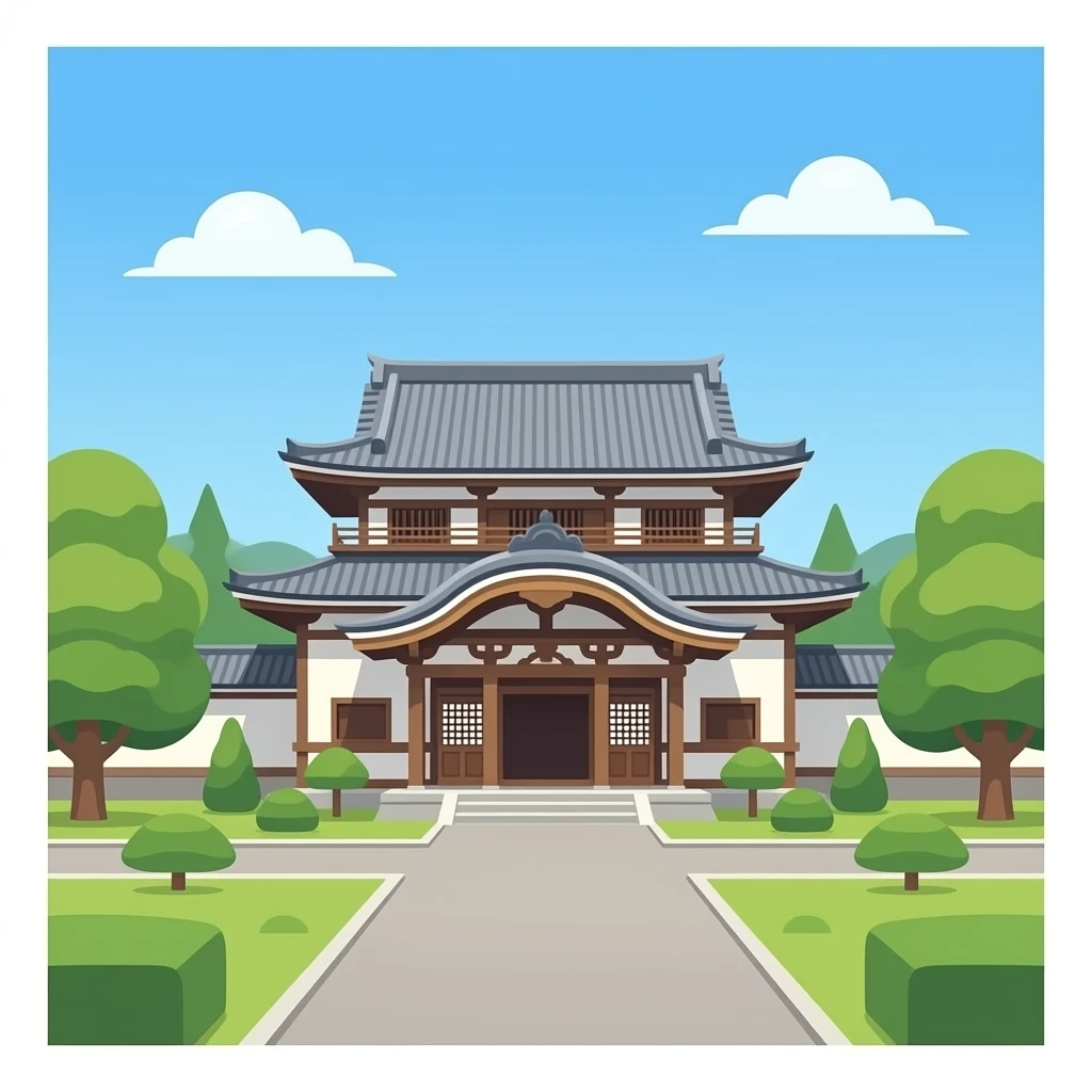 japan court building legal emoji