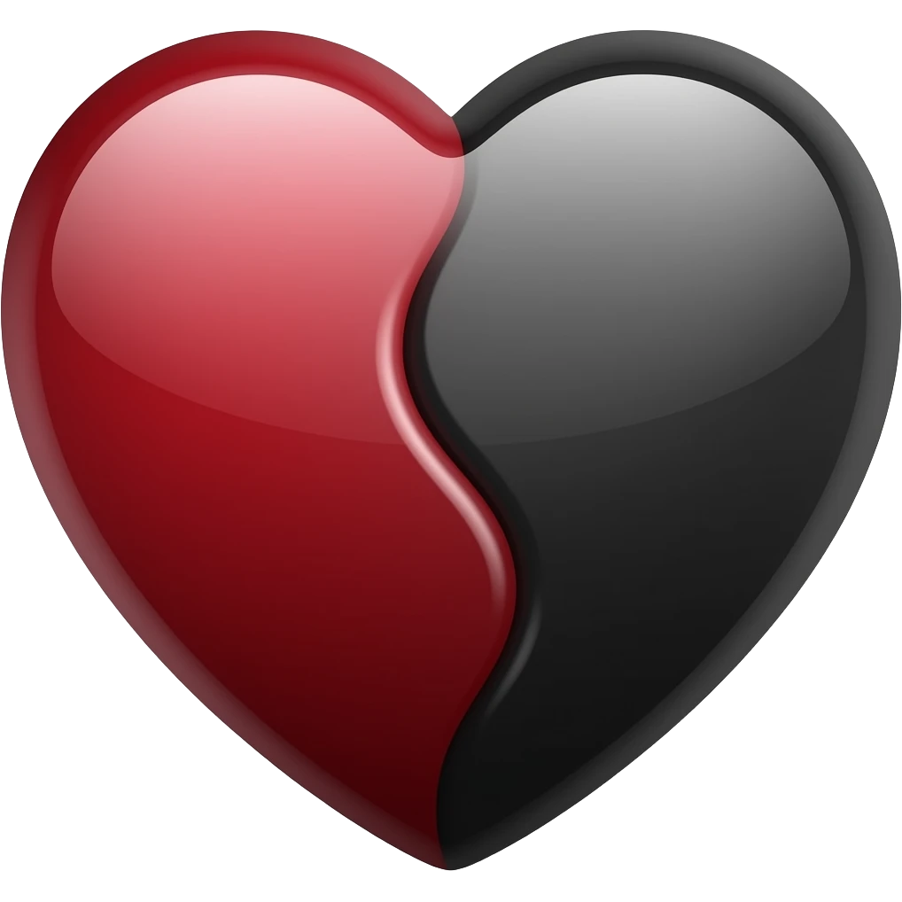 ❤️🖤 combine into single emoji emoji