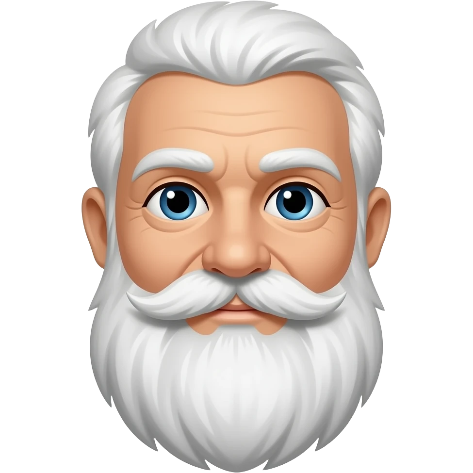 Just a white beard emoji