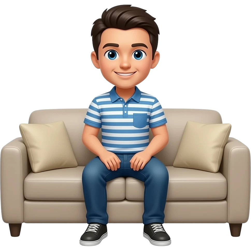 Sitting on a couch emoji