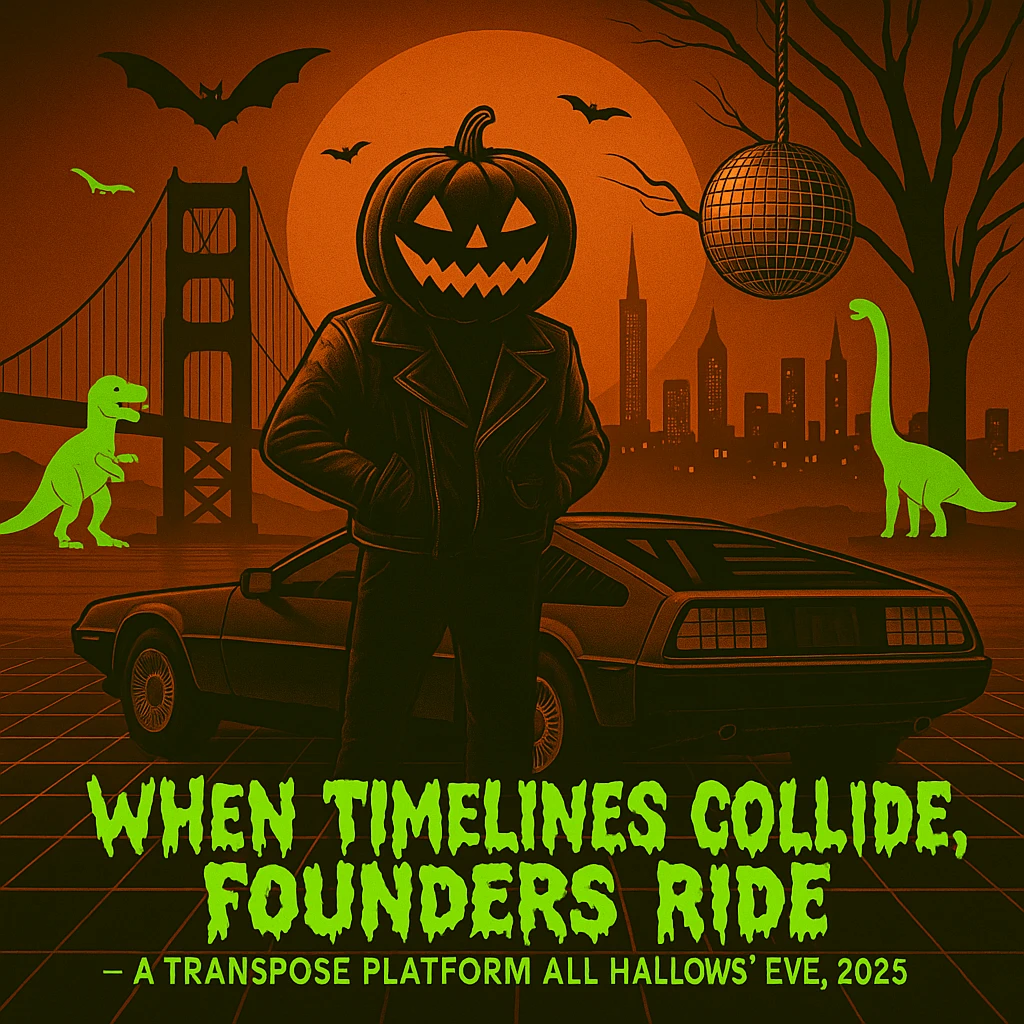 make the dinosaurs a neon green, create a font where the letters look like melting spooky emoji