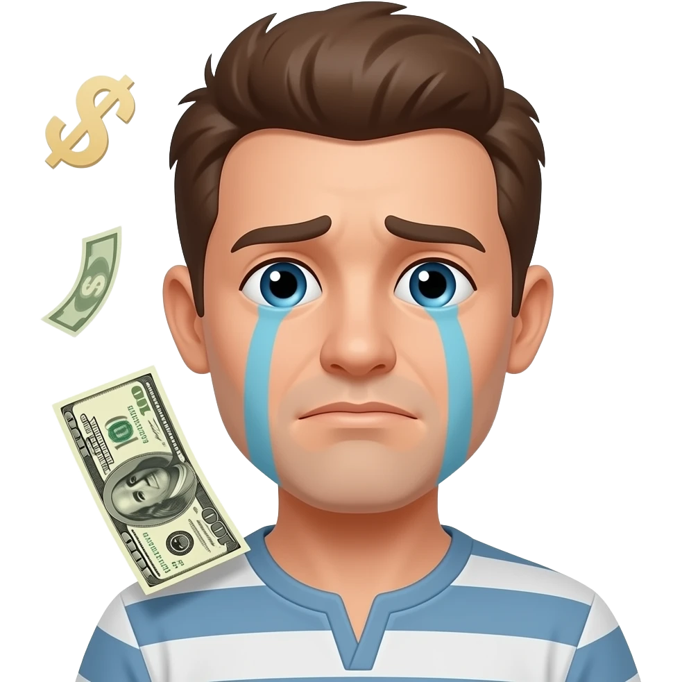 Crying for money gif emoji