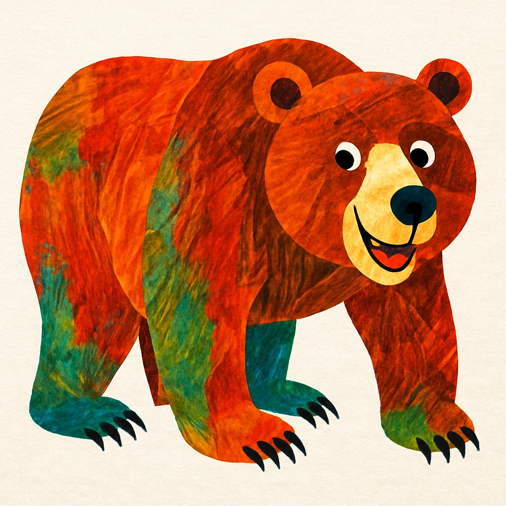 Eric carle grizzly bear emoji