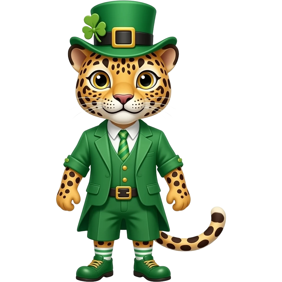 leopard leprachaun emoji