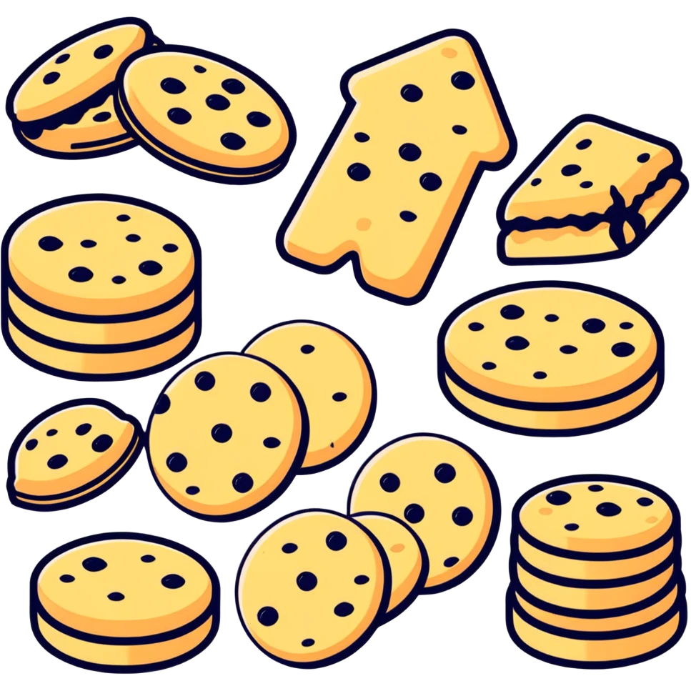Treat labeled personal pack of cookies emoji