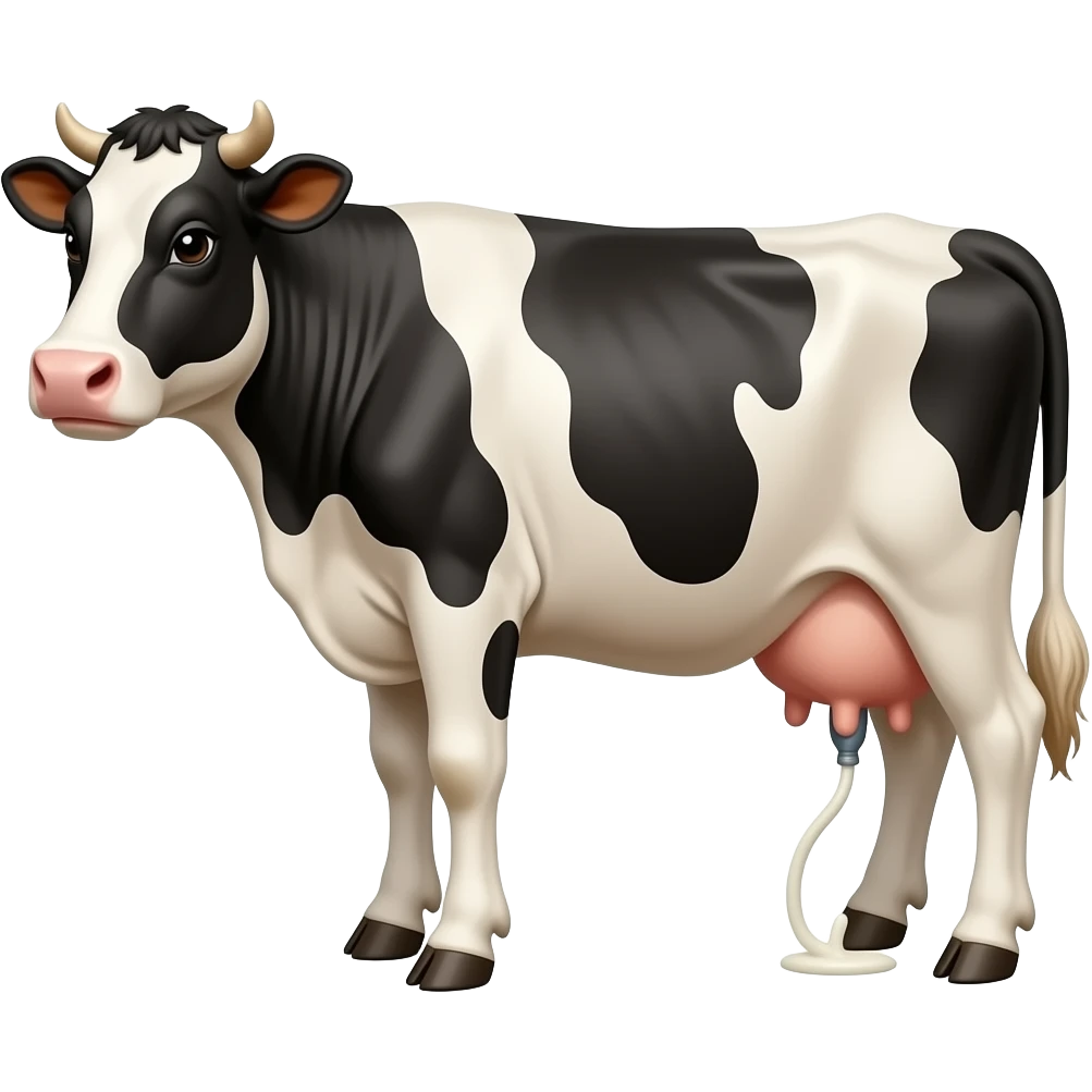 cow being milked emoji