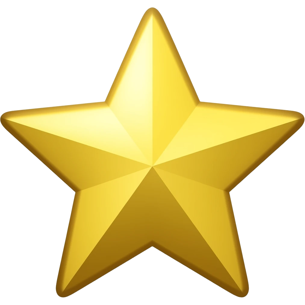 GOLD STARFLAT emoji