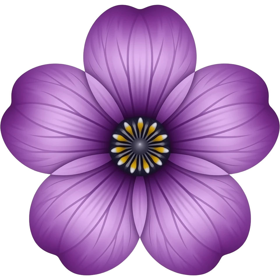Flower purple copy paste emoji