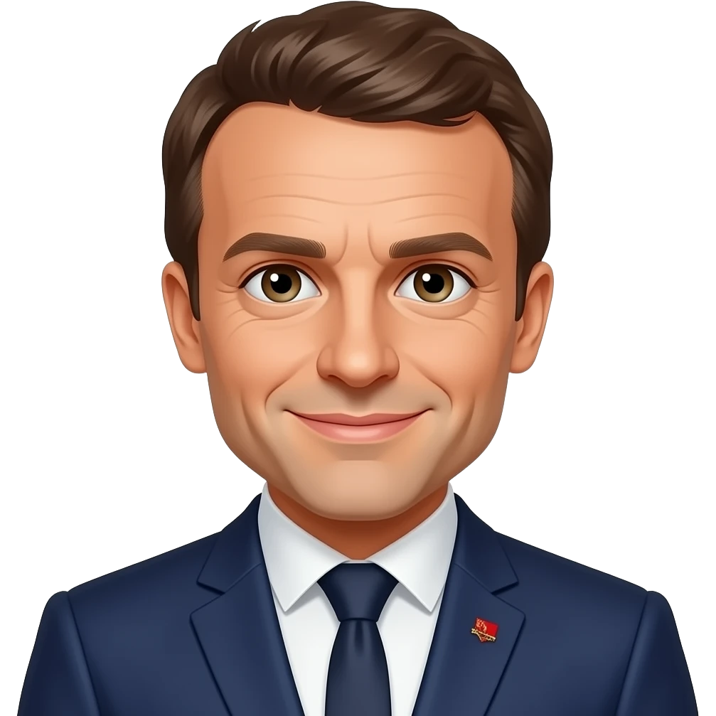 Emmanuel Macron in a thong emoji