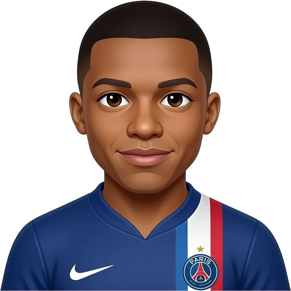 Realistic Mbappe in france emoji
