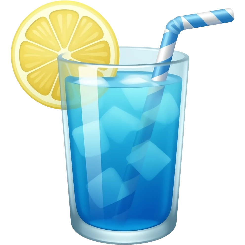 Blue lemonade emoji