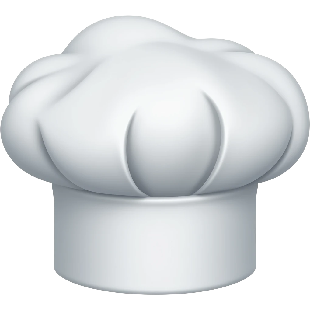 white paper Chefs Hats emoji