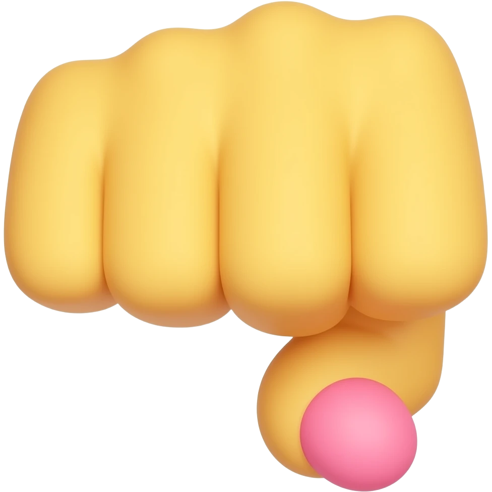 yellow hand with pinky up and all other fingers down emoji