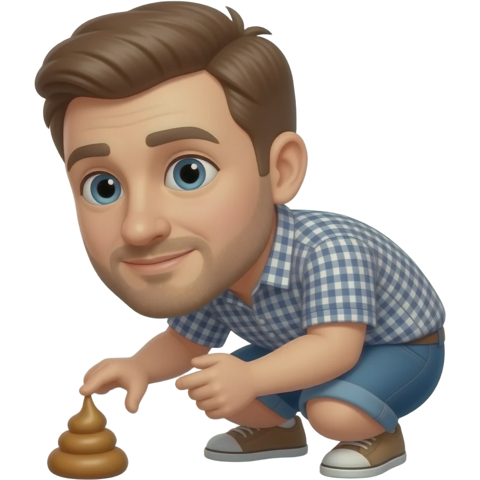 Man pooping emoji