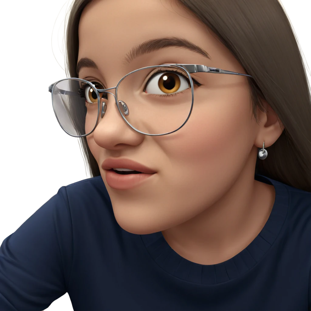 realistic portrait of girl emoji