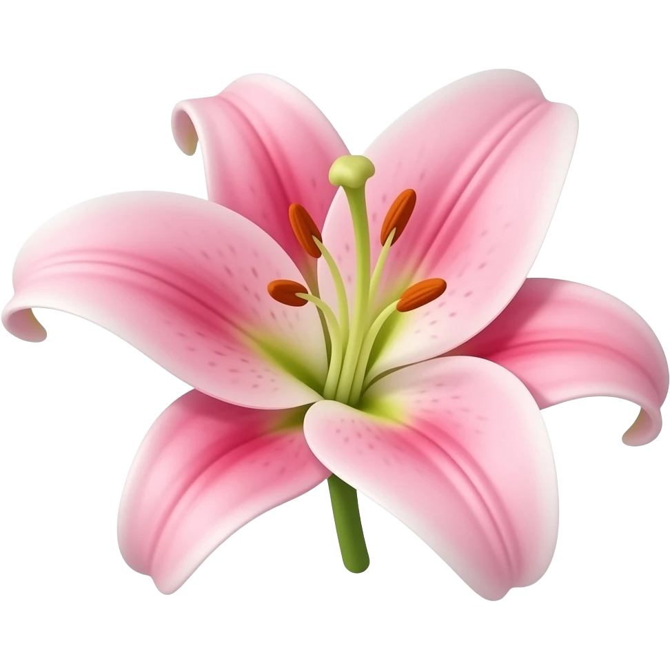 pink lilies emoji
