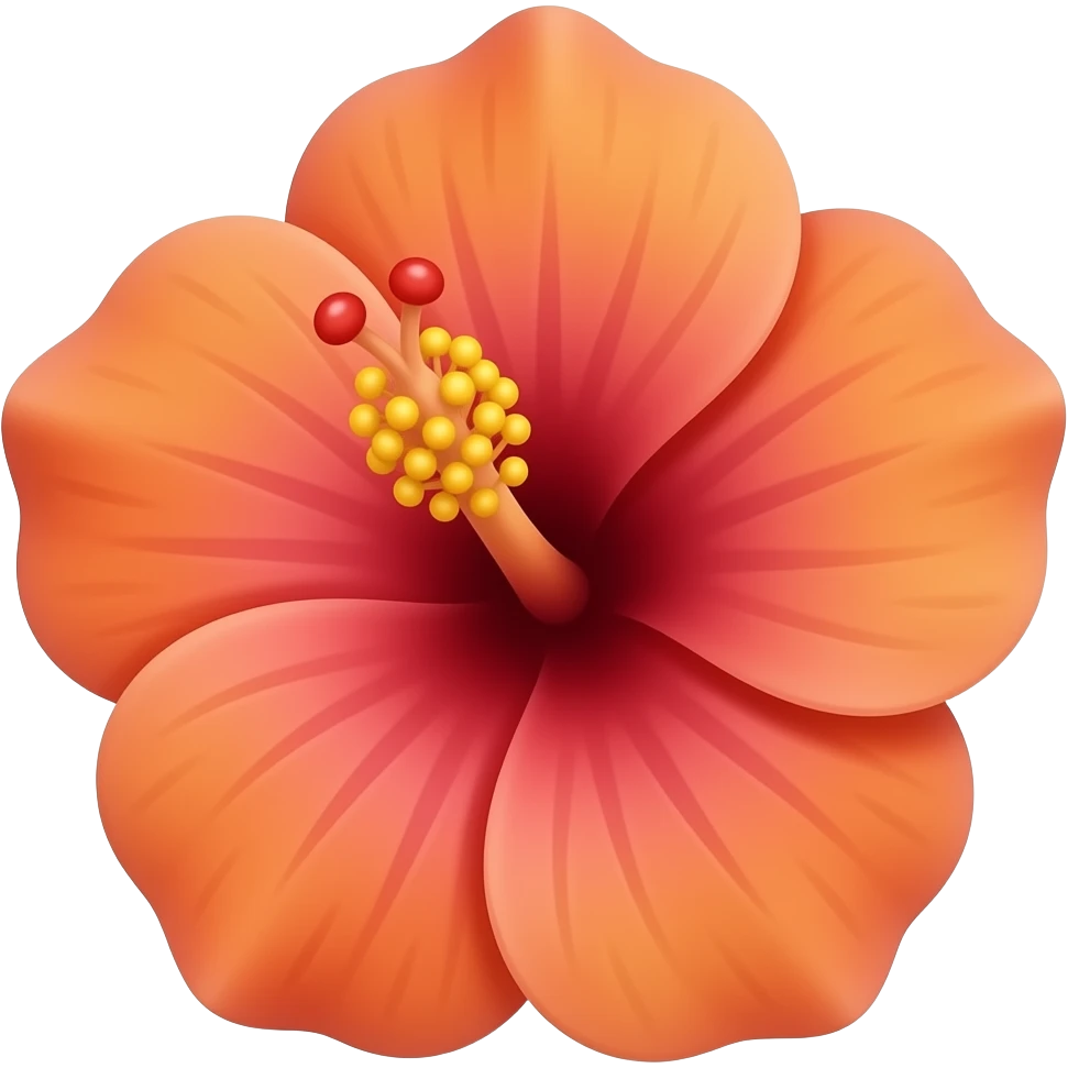 Kawaii la flor de Jamaica emoji