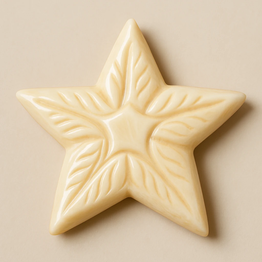 star carved from ivory emoji emoji