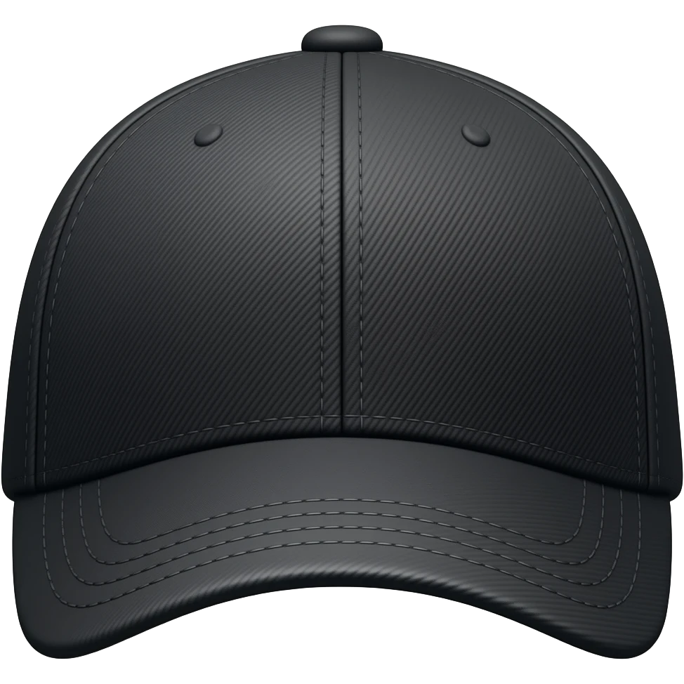 czapka czarna z daszkiem emoji