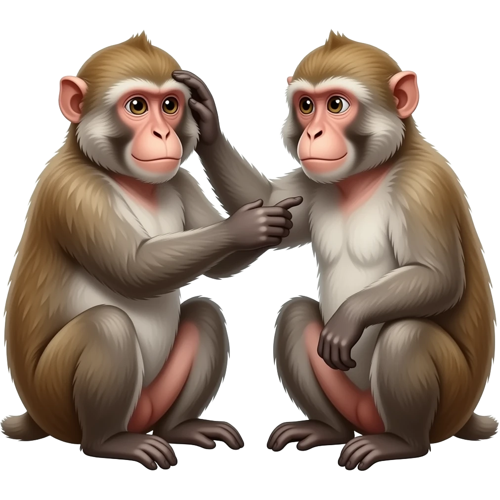 Grooming Macaques emoji