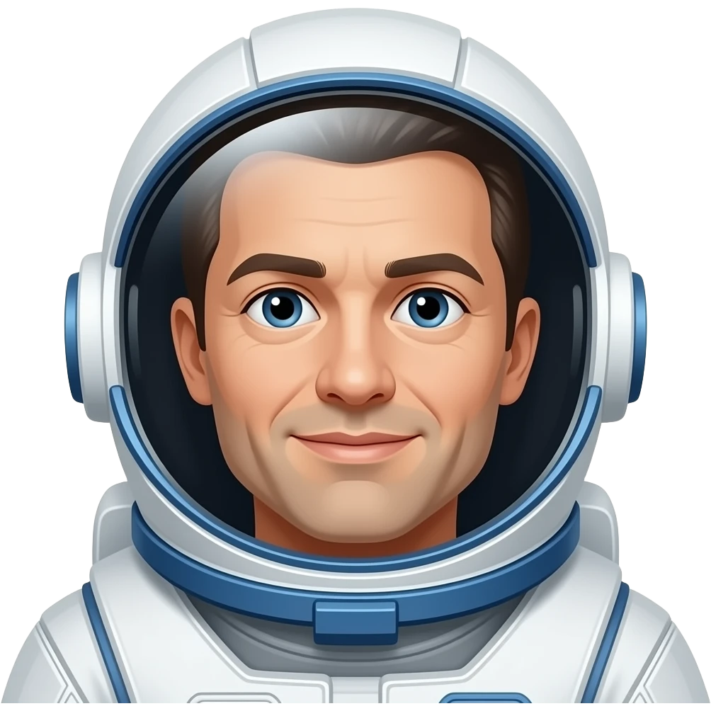 Crie um emoji de espaço cideral estilo iphone emoji