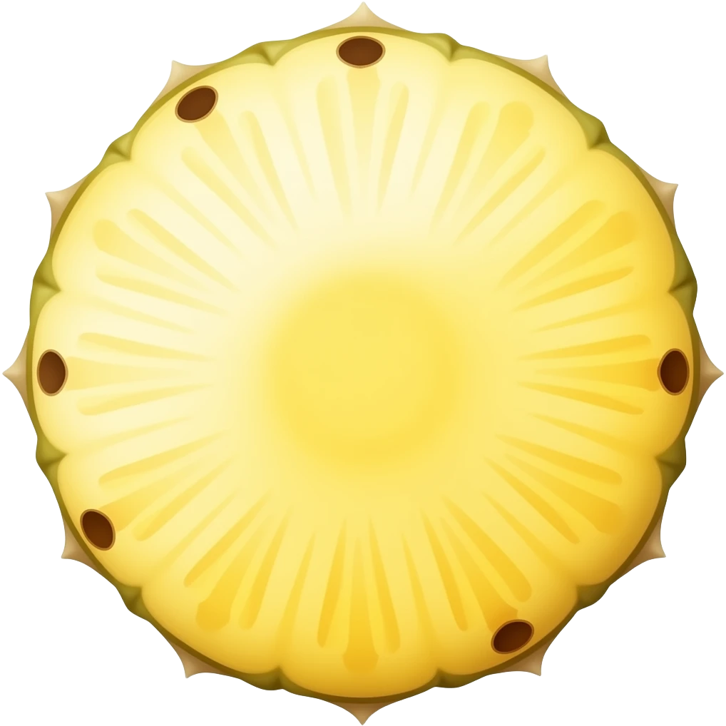 A slice of pineapple emoji
