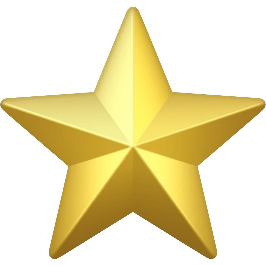 GOLD STAR FLAT emoji