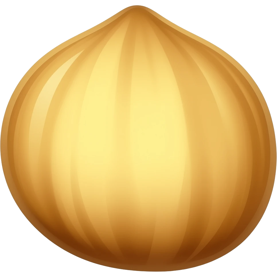 gold hazelnut emoji