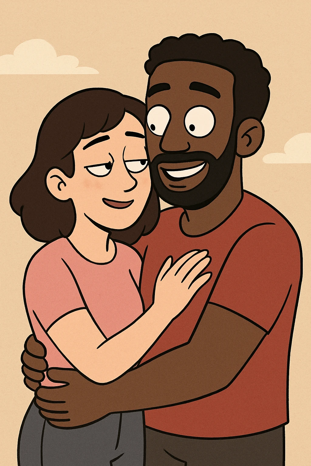 👩🏻‍❤️‍👨🏾 emoji