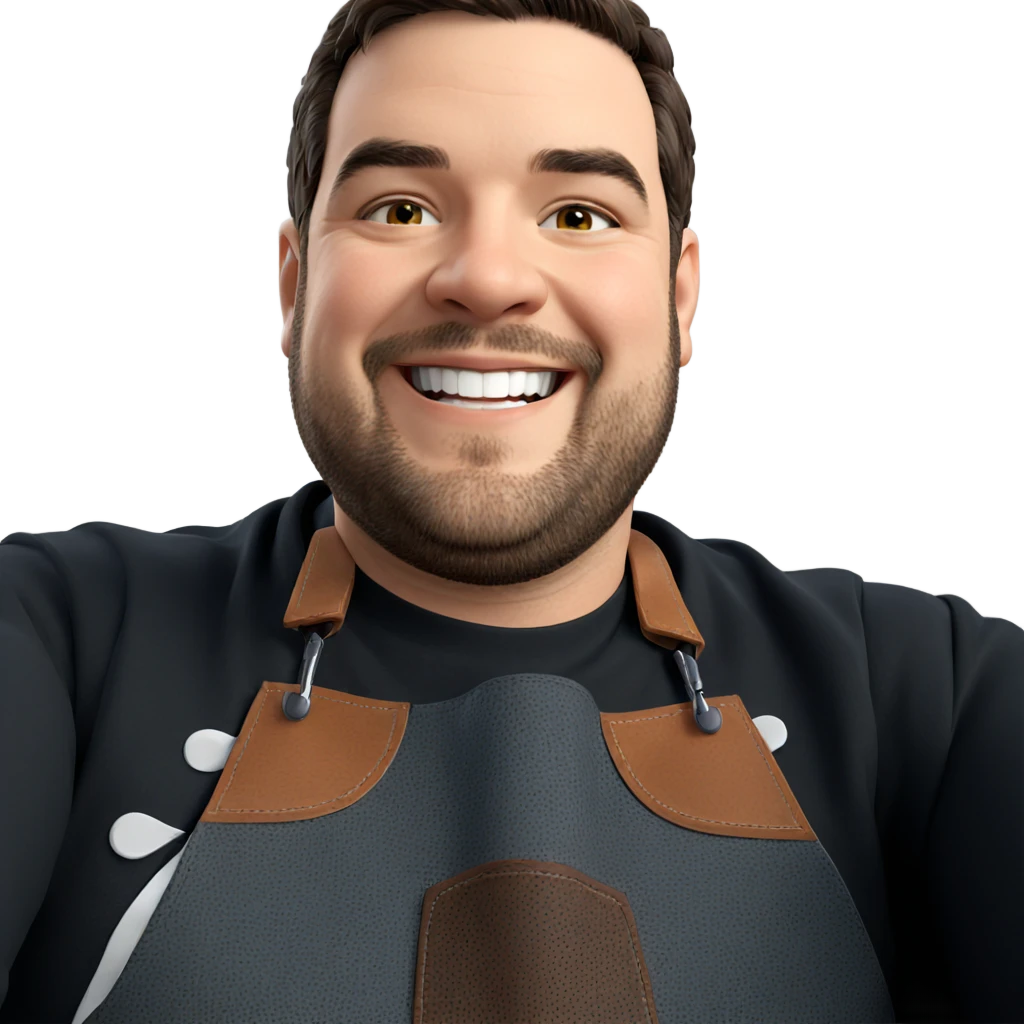 mature man smiling confidently emoji