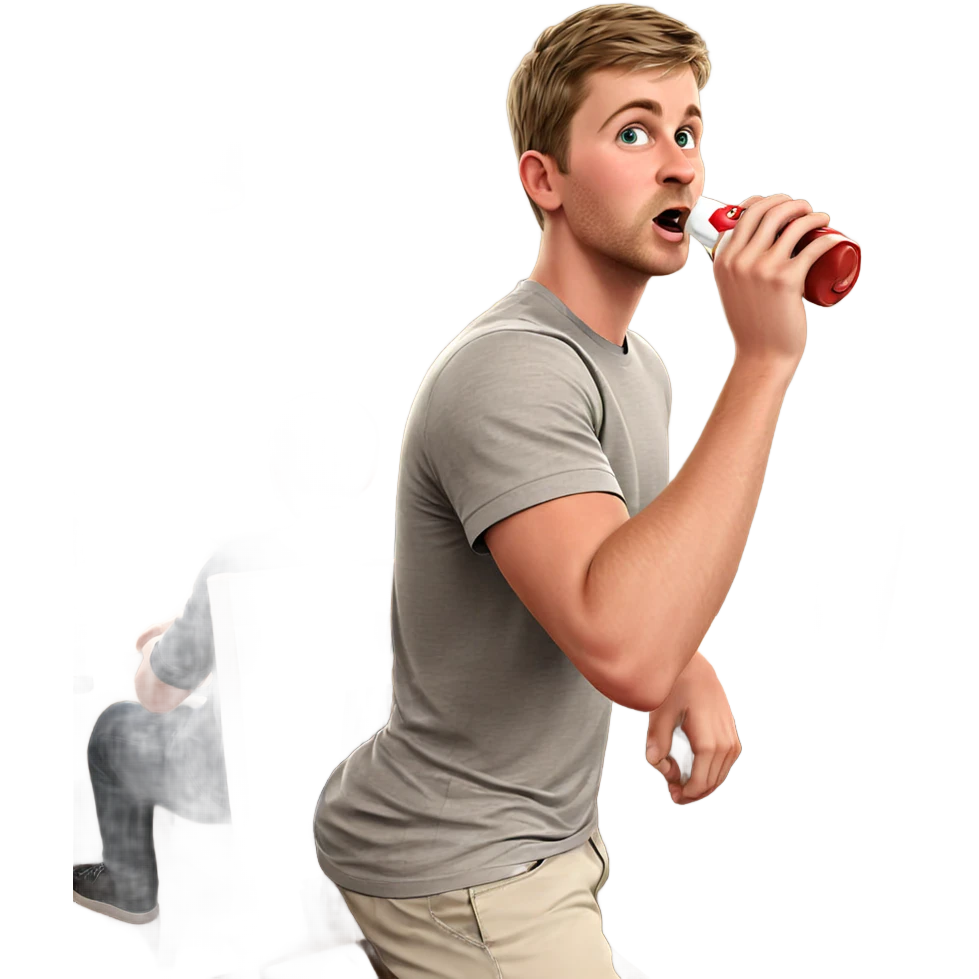 boys enjoying drinks indoors emoji