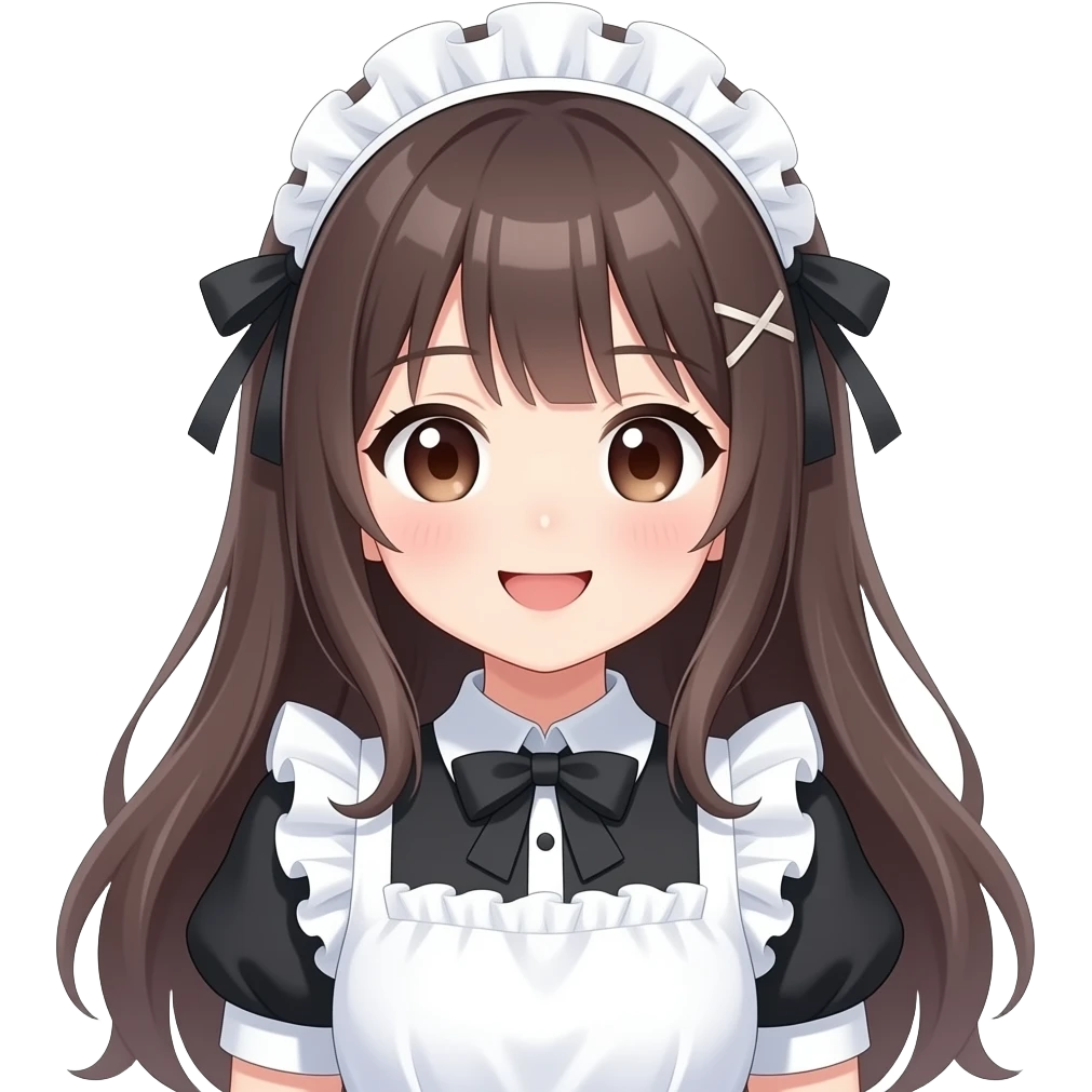 anime maid kawaii emoji