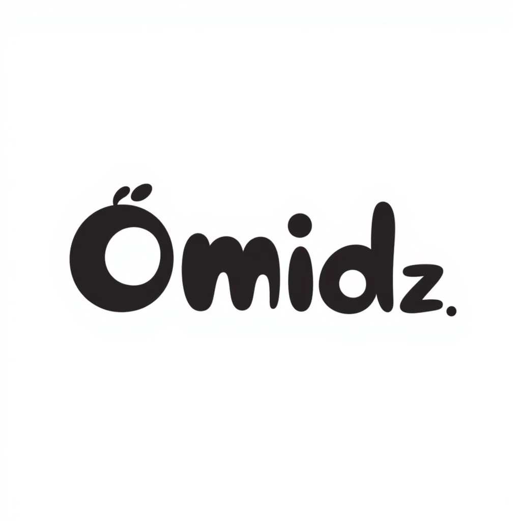 the name 'omid' as a hand-drawn icon, casual, sketchy lines, creative, suitable for a personal brand emoji