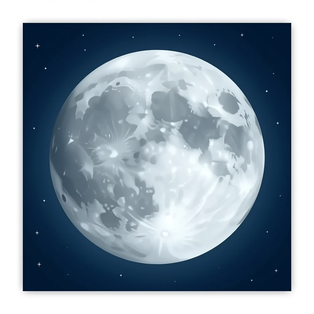 Waxing gibbous moon emoji