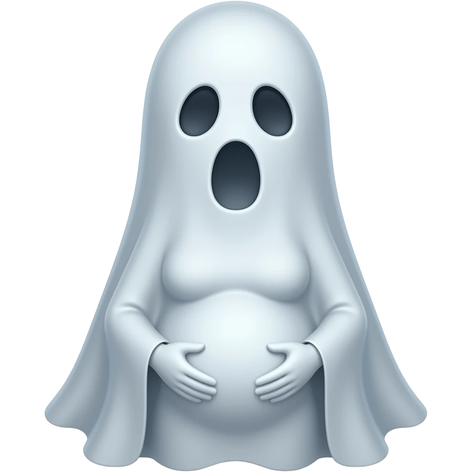 Criar imagem dos Muje ek koi bhi tendência desenho animado ka avtaar me fantasma jesa bana do grávida emoji