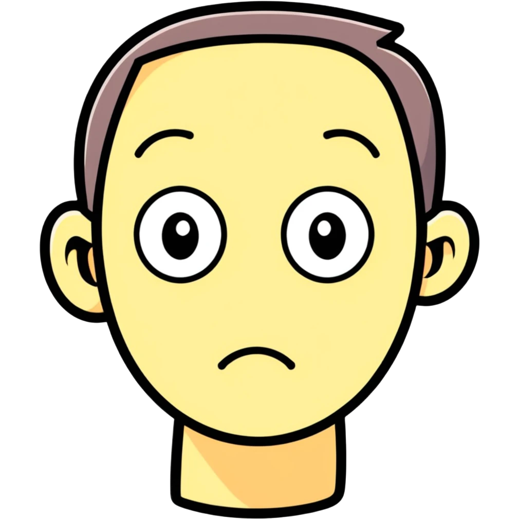 Confused face emoji