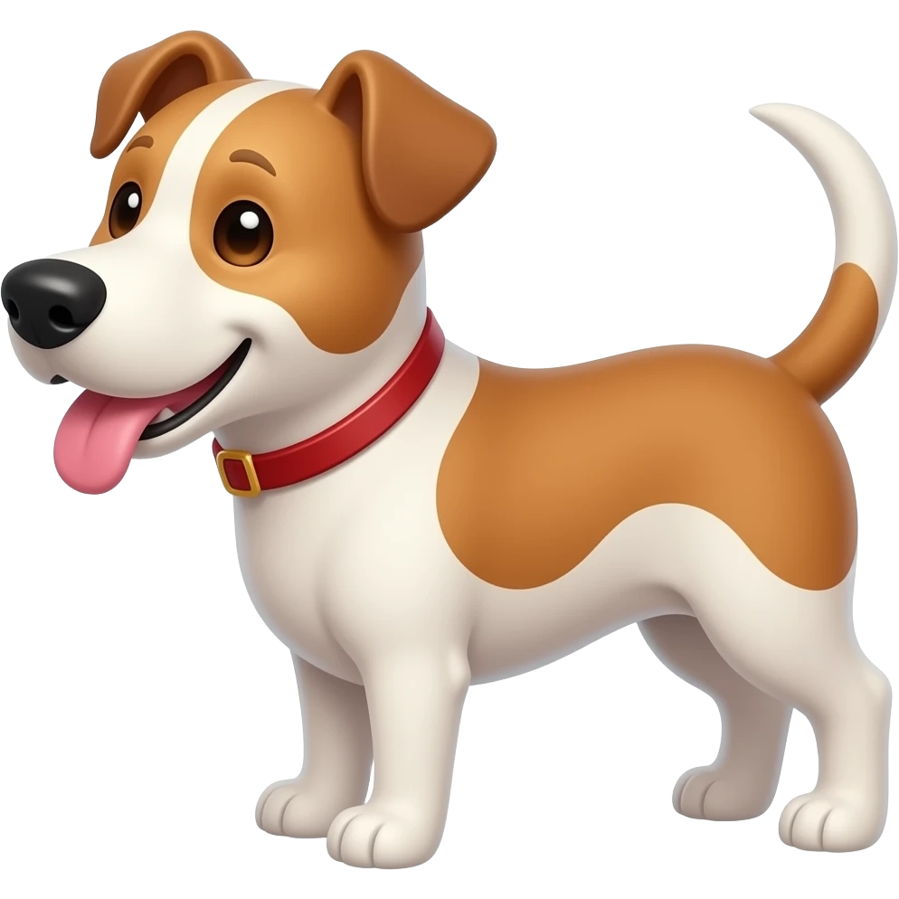 Nose (dog), tail (dog), and tongue emoji