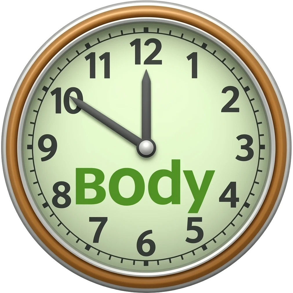 write the words clock it body tea body matcha words emoji