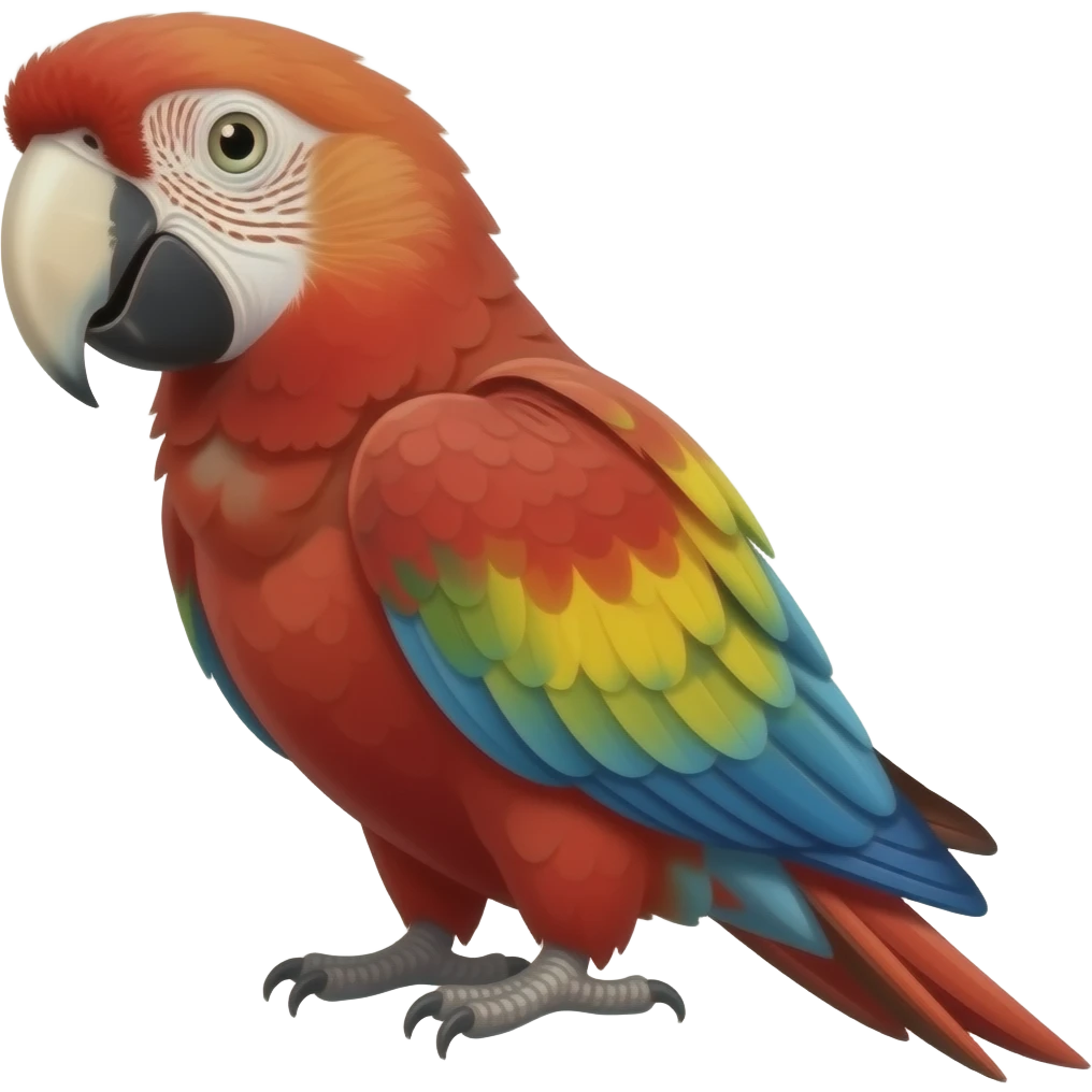 Electus red parrot emoji emoji