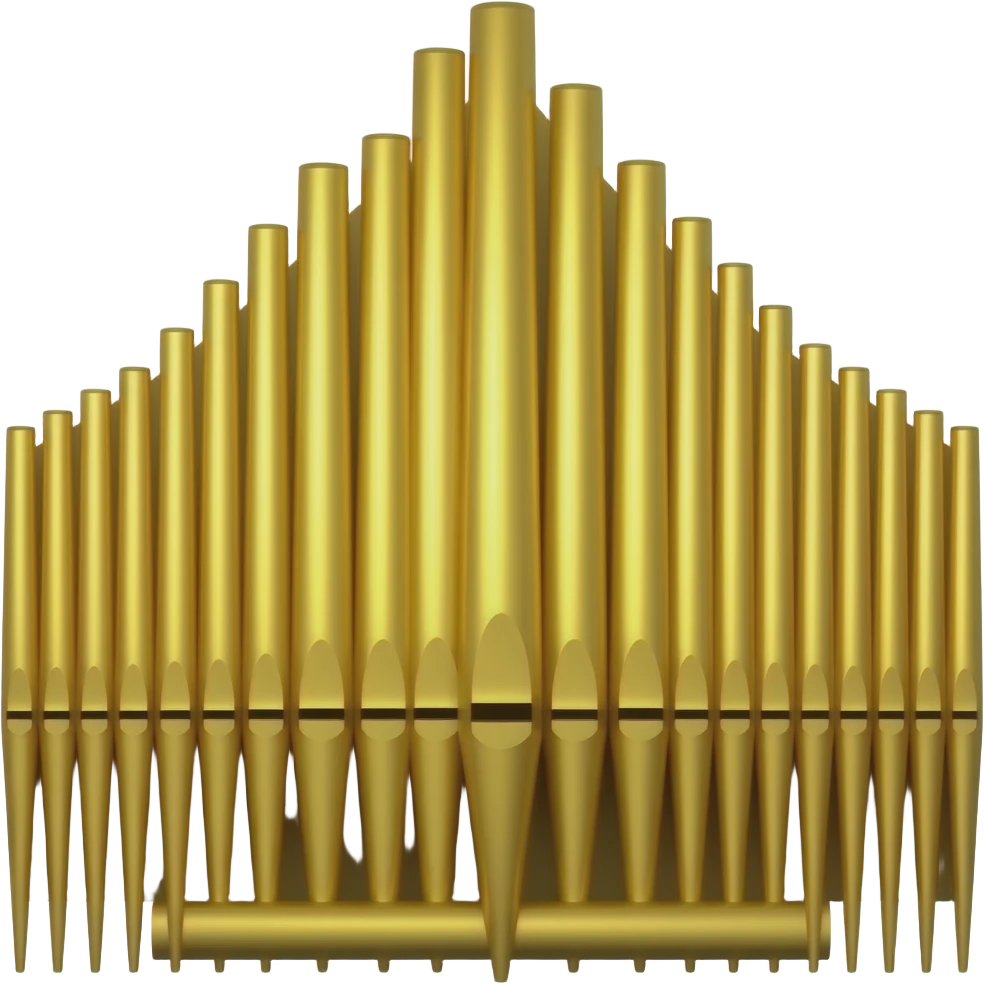 Pipe organ gold emoji