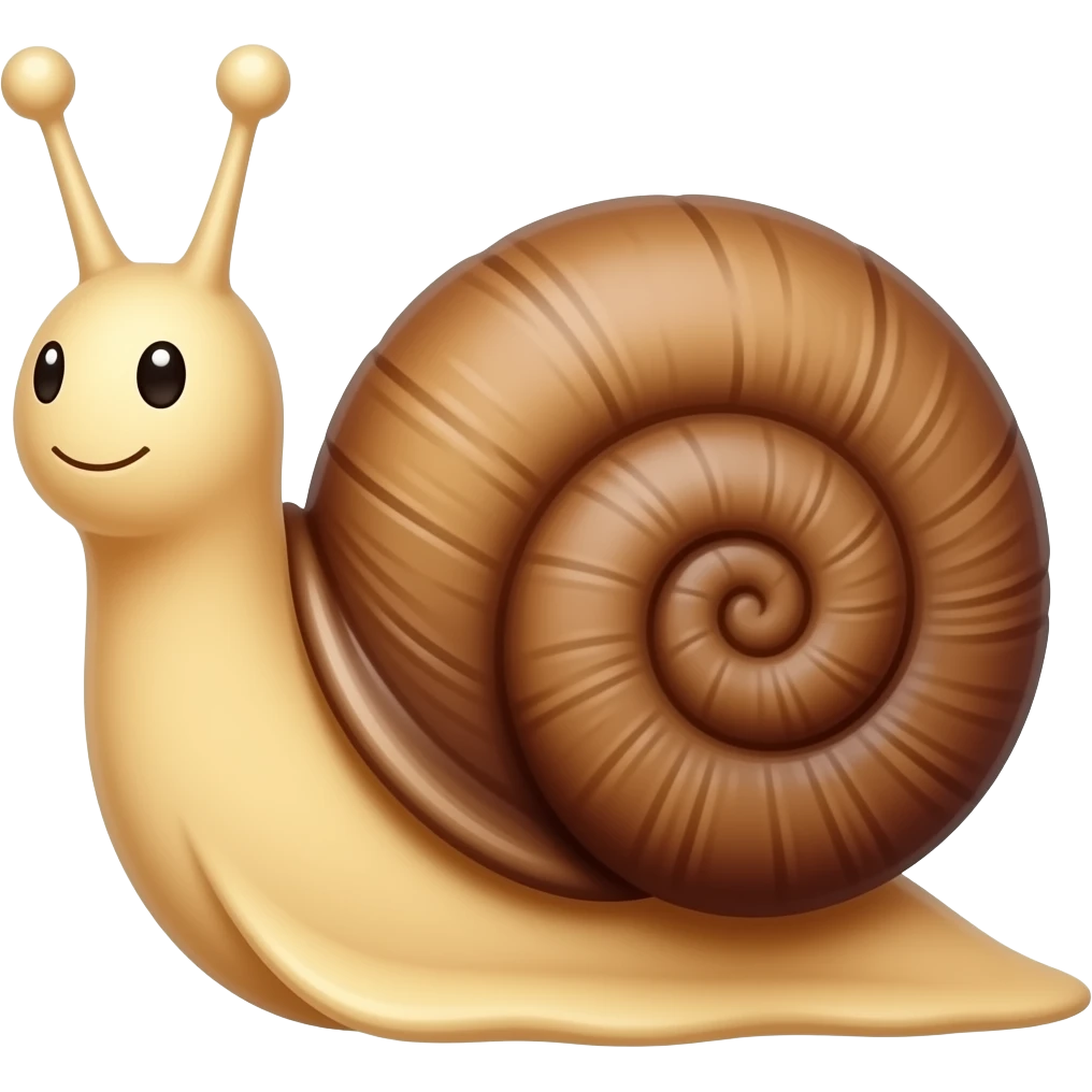 Cartoon snail emoji